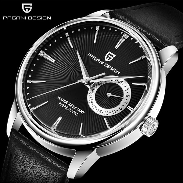 pagani design brand fashion casual sports military relogio masculino men luxury waterproof quartz watch 201201, Slivery;brown